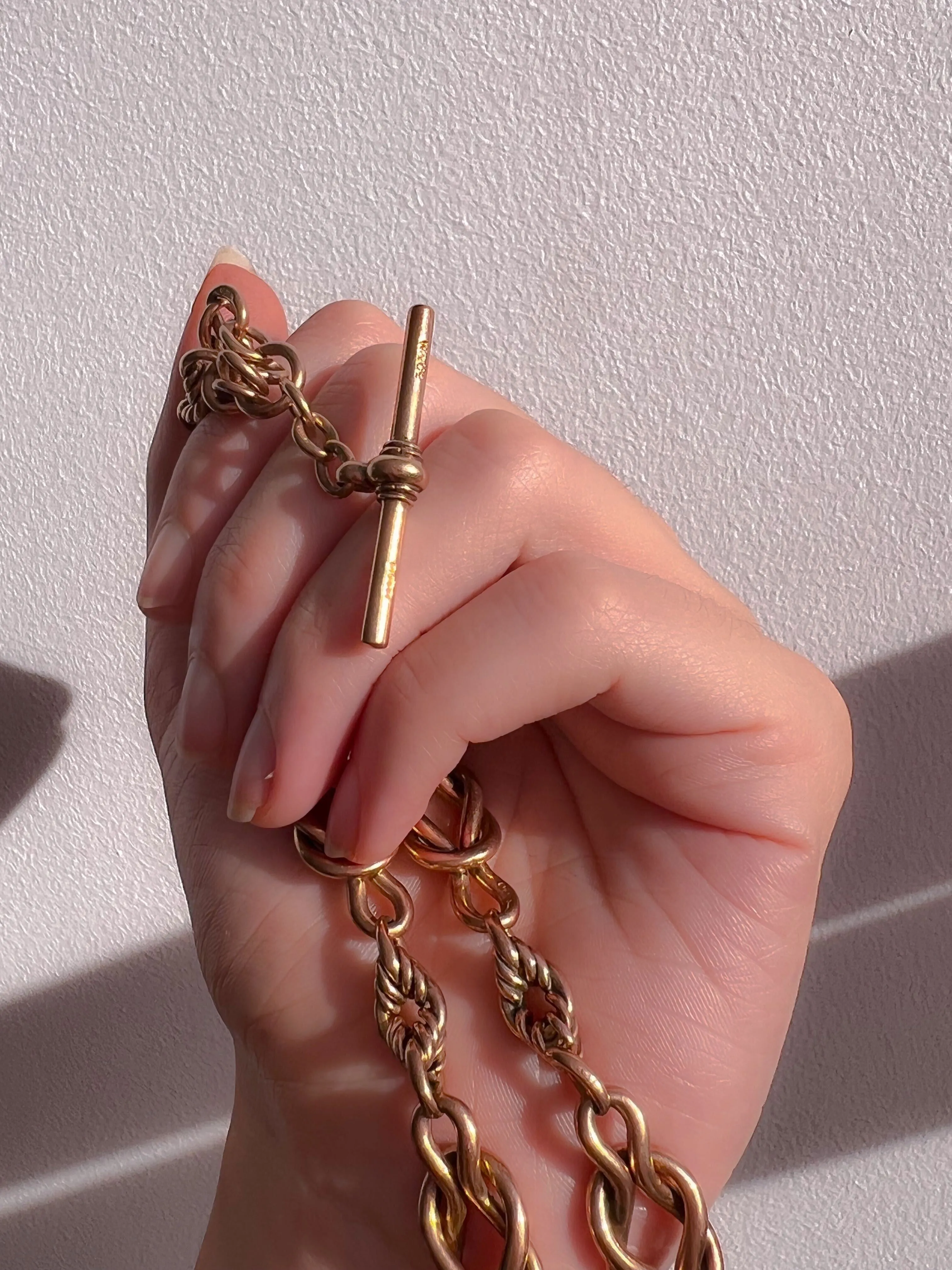 Outrageous 9k Gold Albert Chain