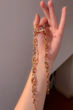 Outrageous 9k Gold Albert Chain