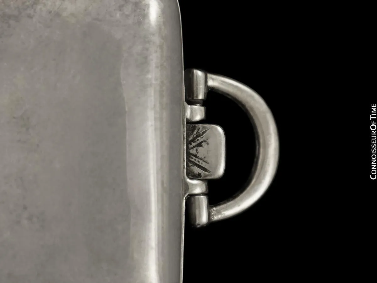 OWNED & USED BY STEVE MARTIN - 1934 Very Fine Swiss Sterling Silver Art Deco Travel Watch