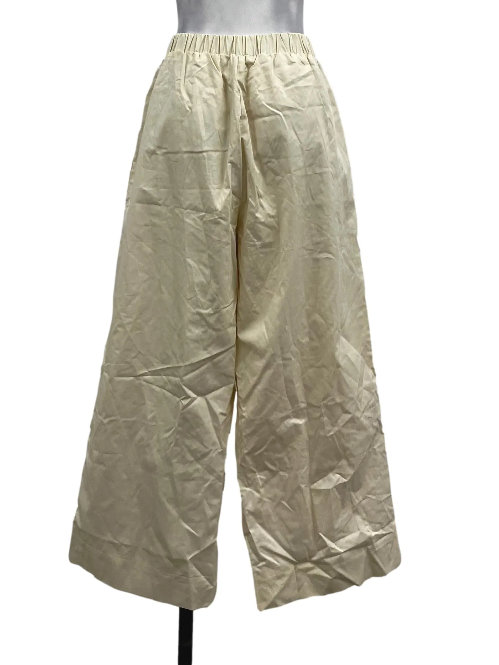 Pale Yellow Elastic Pants OSN