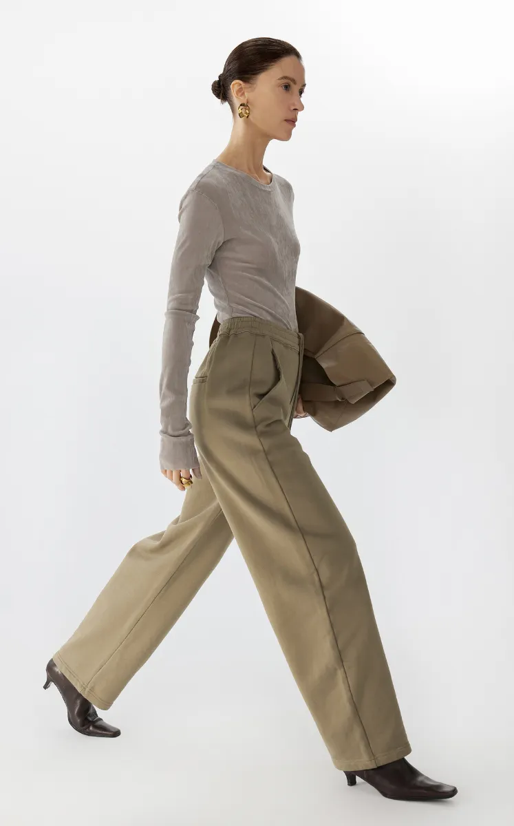 Pants / JNBY Drawstring Banana Fit Cotton Terry Pants