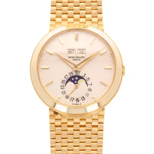 Patek Philippe Yellow Gold Perpetual Calendar Watch Ref. 3448, Possibly Unique (Private Sale)