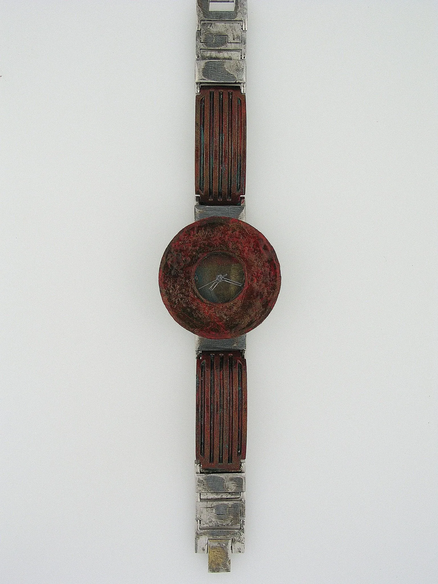 Patina Watch with Antique Multi Color Dial