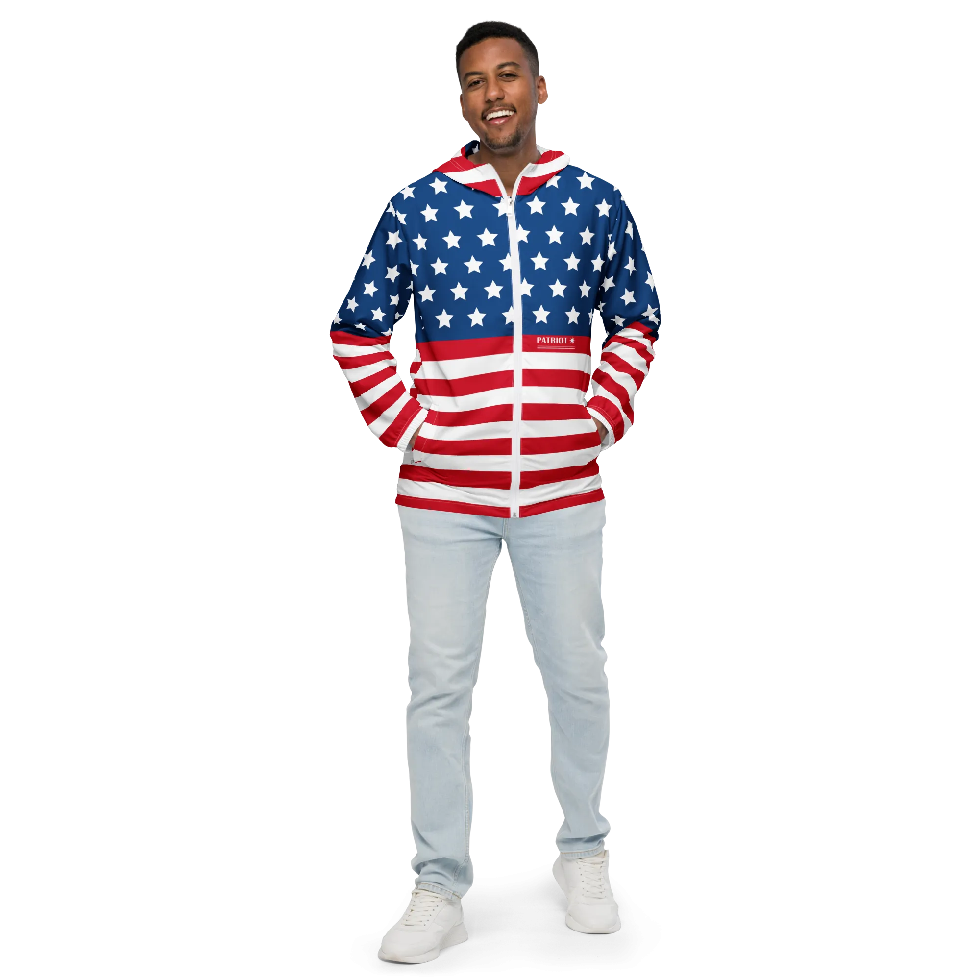 Patriot Stars and Stripes Men’s Windbreaker