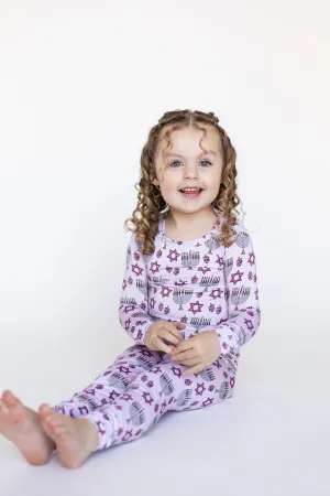 Pink Dreidel Two-Piece PJs
