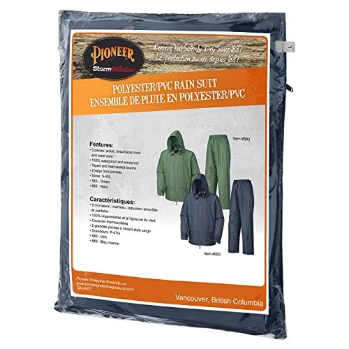 Pioneer V3040140 Sealed Seams Waterproof Jacket and Pants Combo