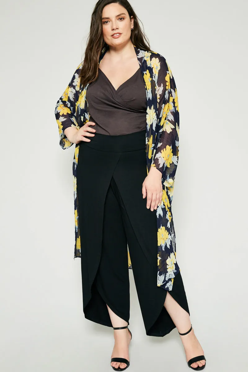 Plus High Waist Capri Pants