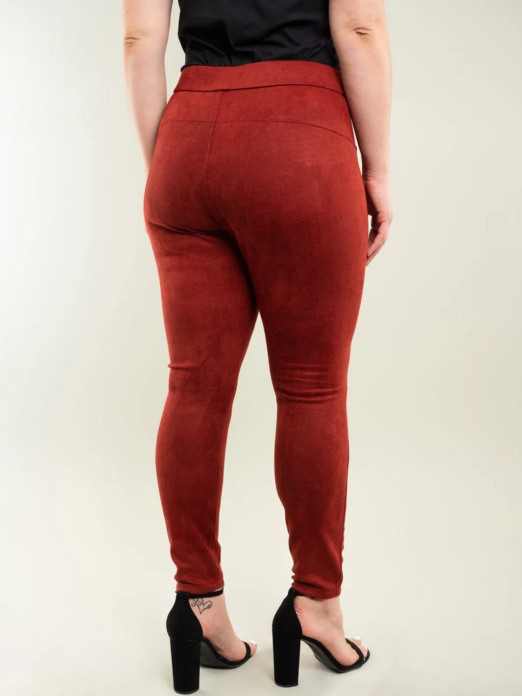 PLUS SIZE ELASTIC WAIST SKINNY PANTS