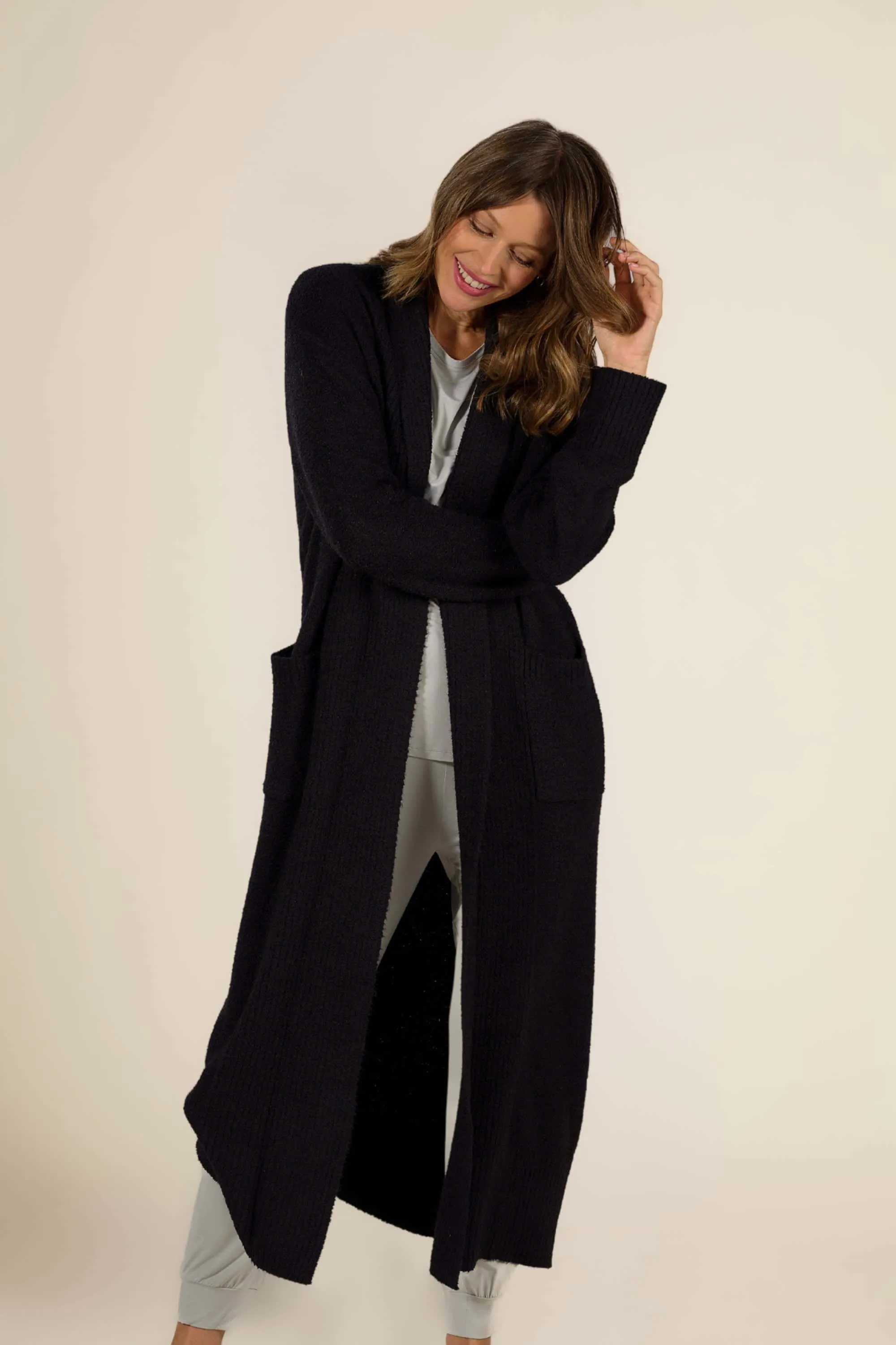 Plush Long Cardigan
