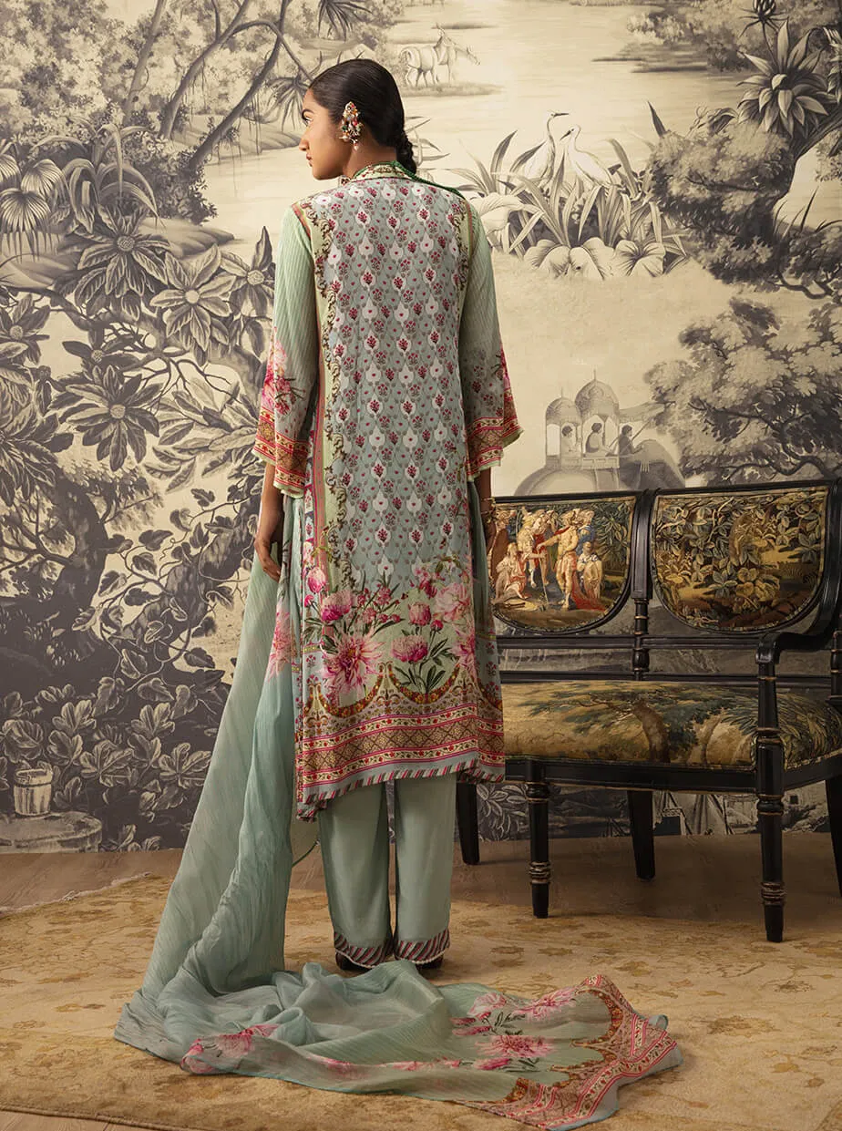 Powder Blue A-line Kurta Set
