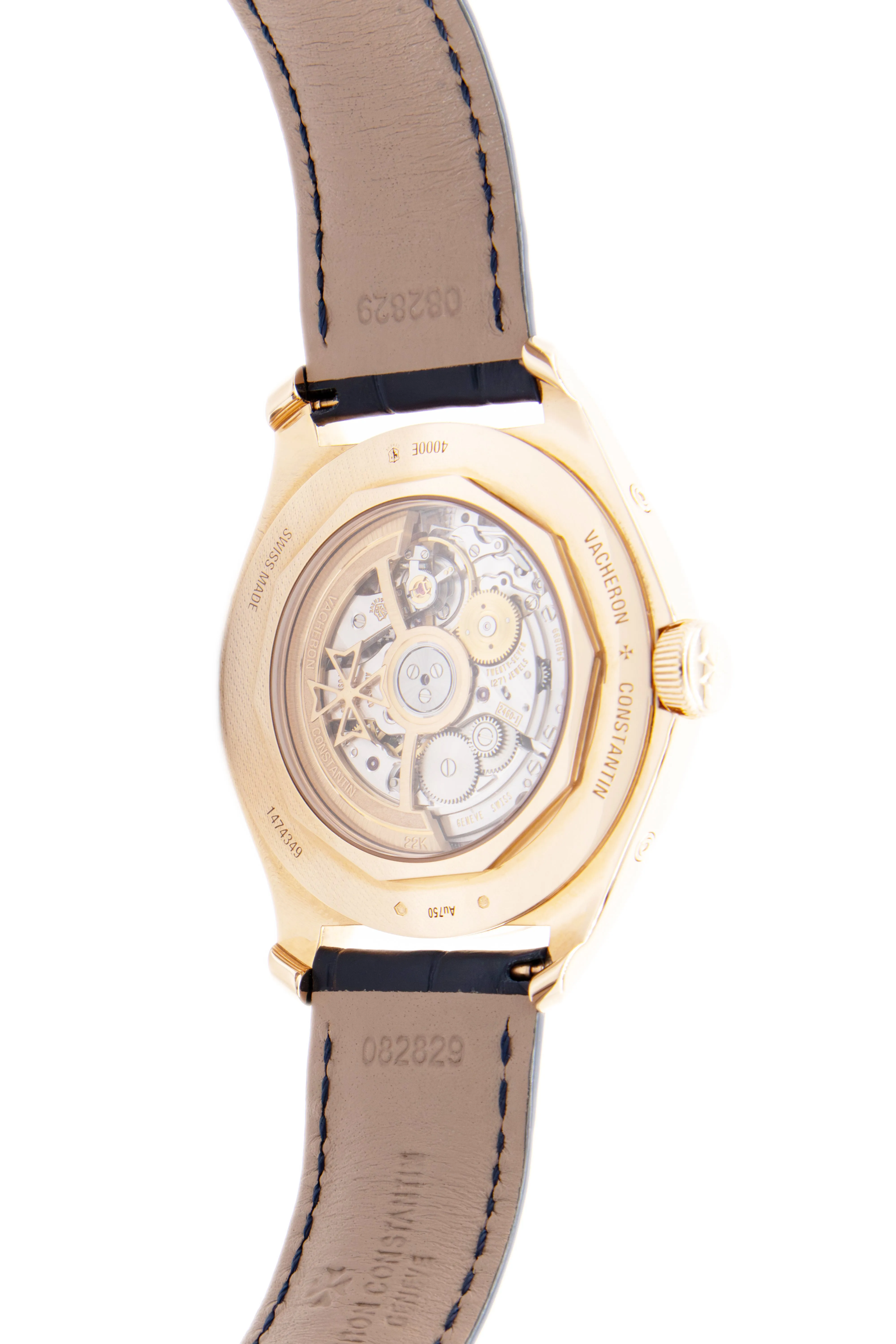 Pre-Owned 18k RG Vacheron Constantin Triple Cal Moonphase