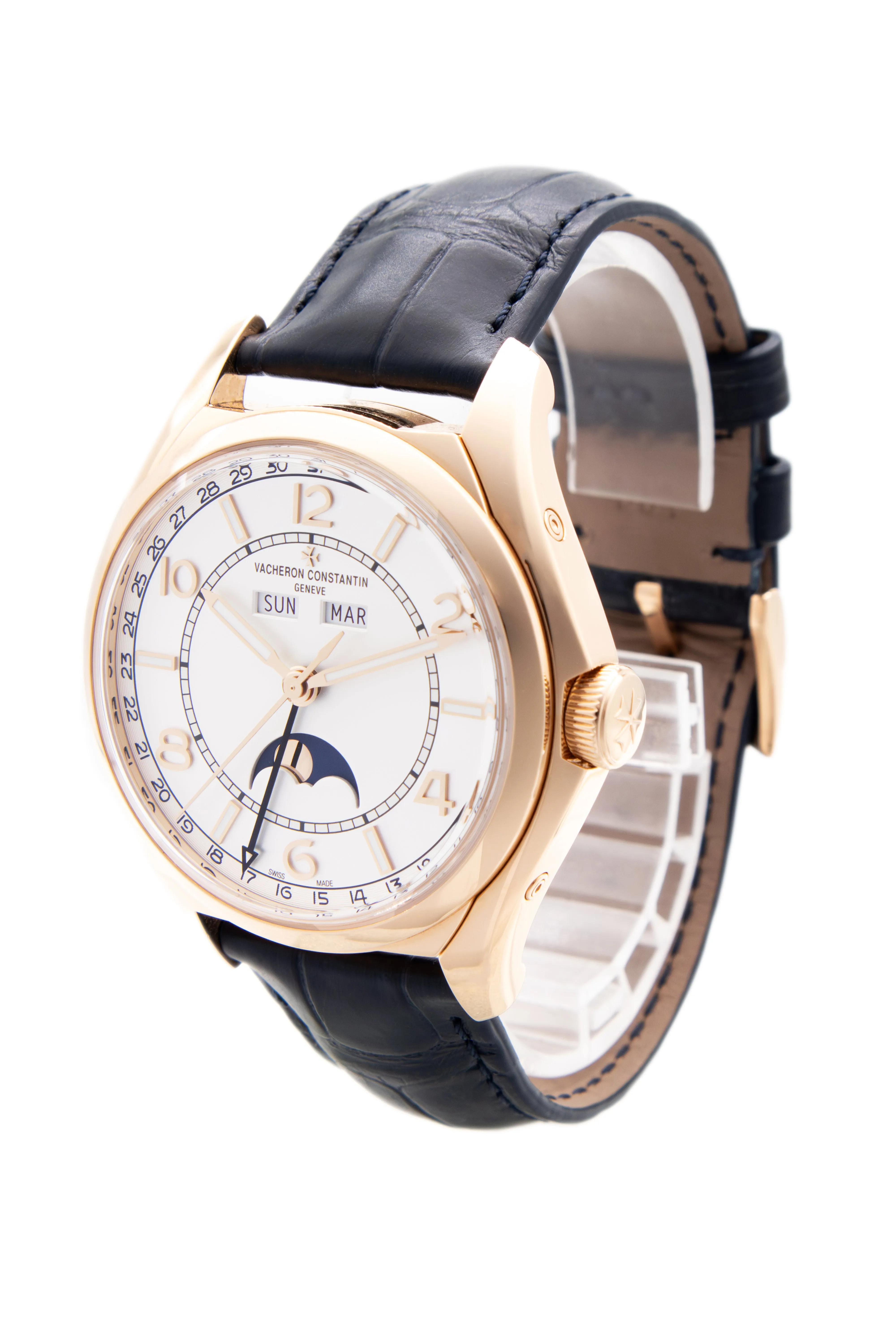 Pre-Owned 18k RG Vacheron Constantin Triple Cal Moonphase