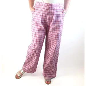Princess Highway pink gingham pants size 20