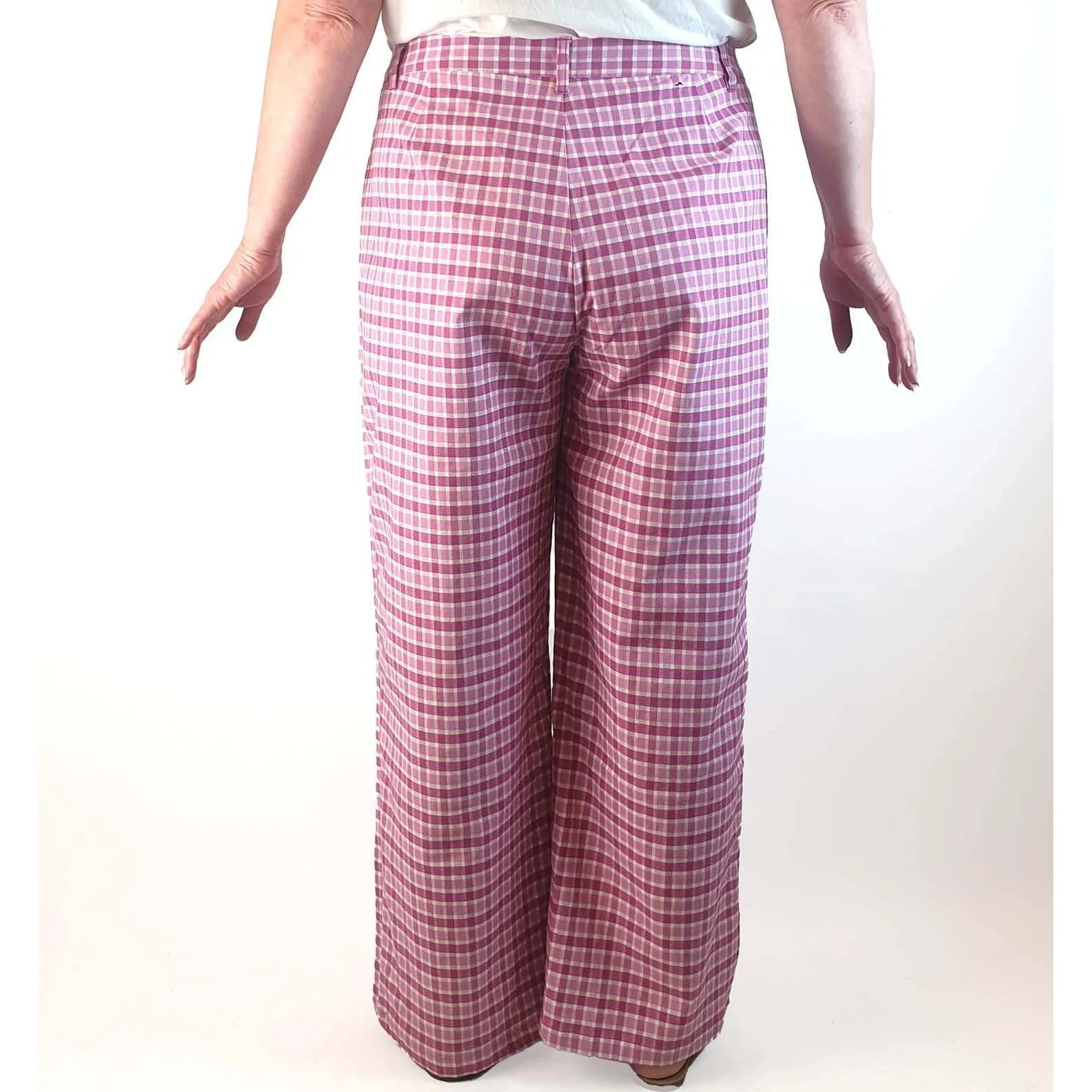 Princess Highway pink gingham pants size 20