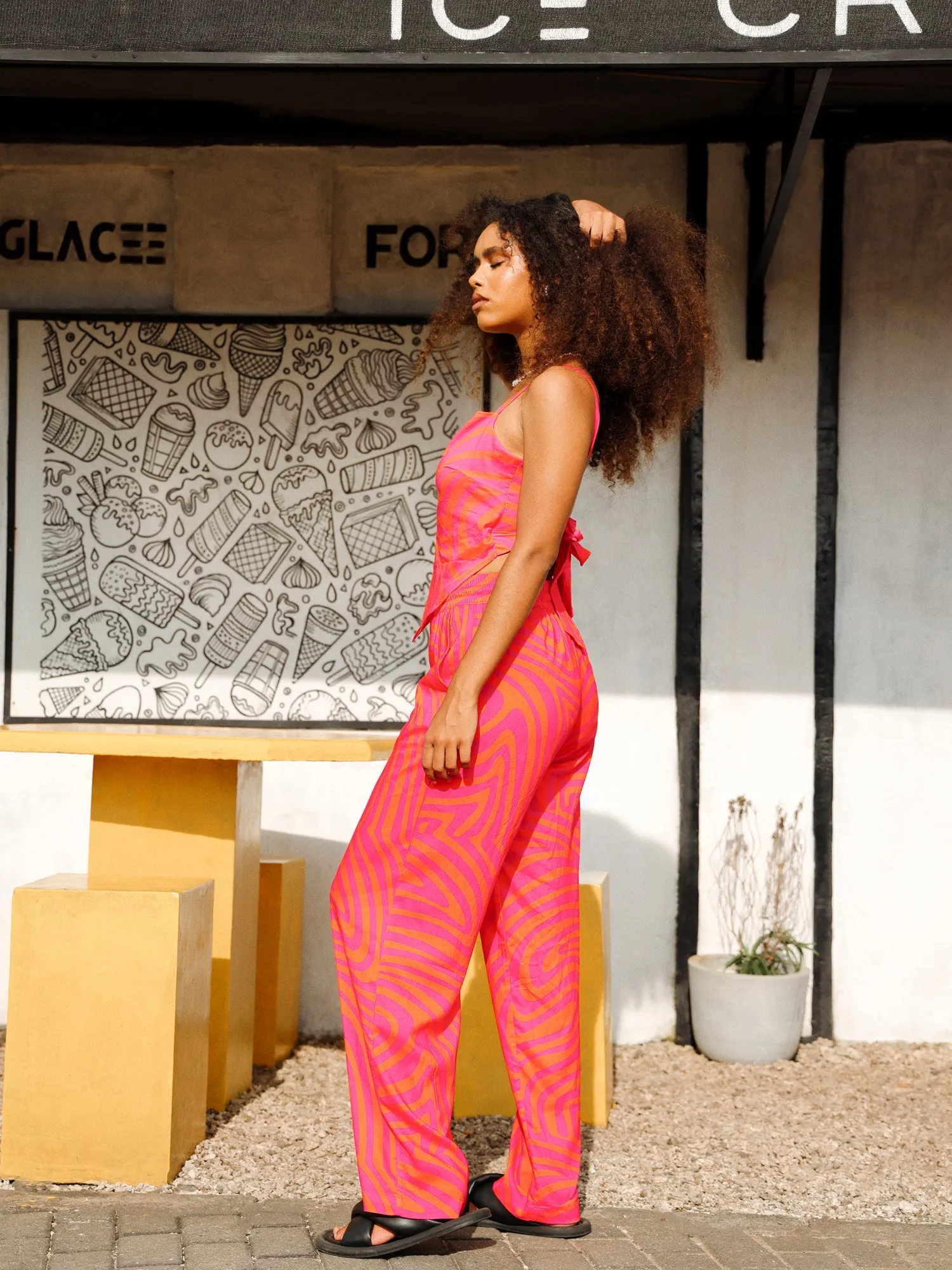 Printed Drawstring Pant