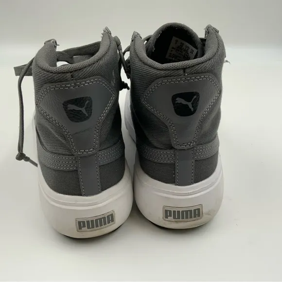 Puma Kaia Mid Platform Sneaker Gray. Women’s Size 7.5.