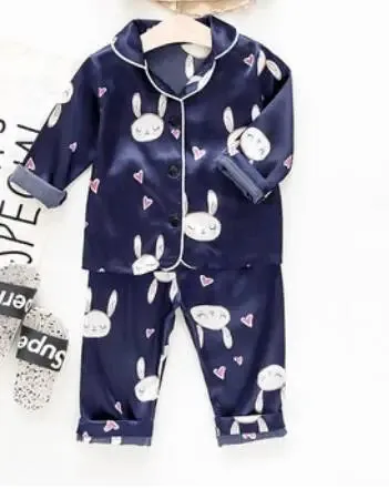 Pure Color Pajamas Kids Sleep Wear