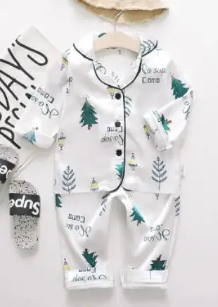 Pure Color Pajamas Kids Sleep Wear