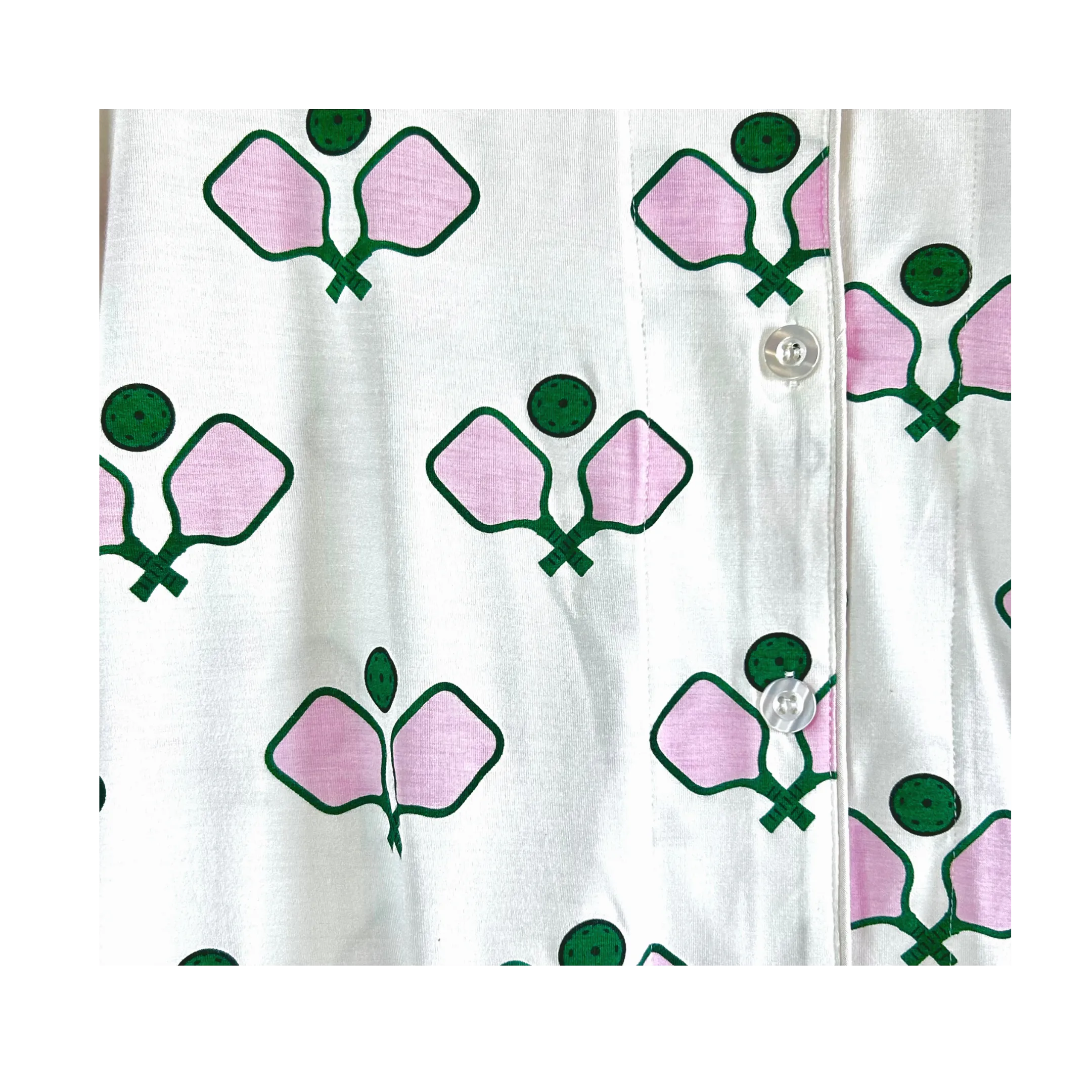"Dreamin' of Pickleball" Toss Pajama Set - Long