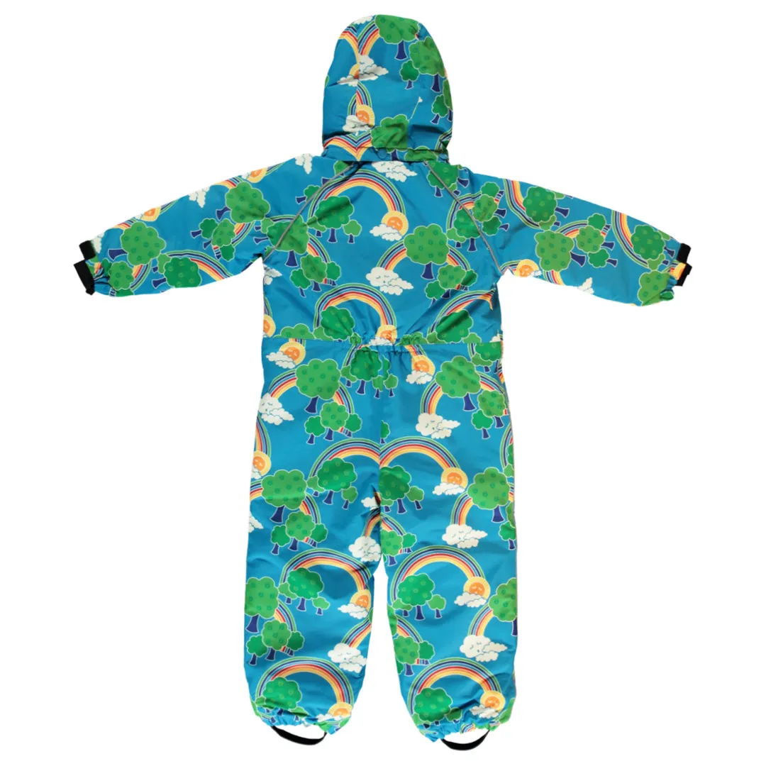 Rainbow Landscape One Piece Snowsuit in Blue - 2 Left Size 6-12 months & 1-2 years