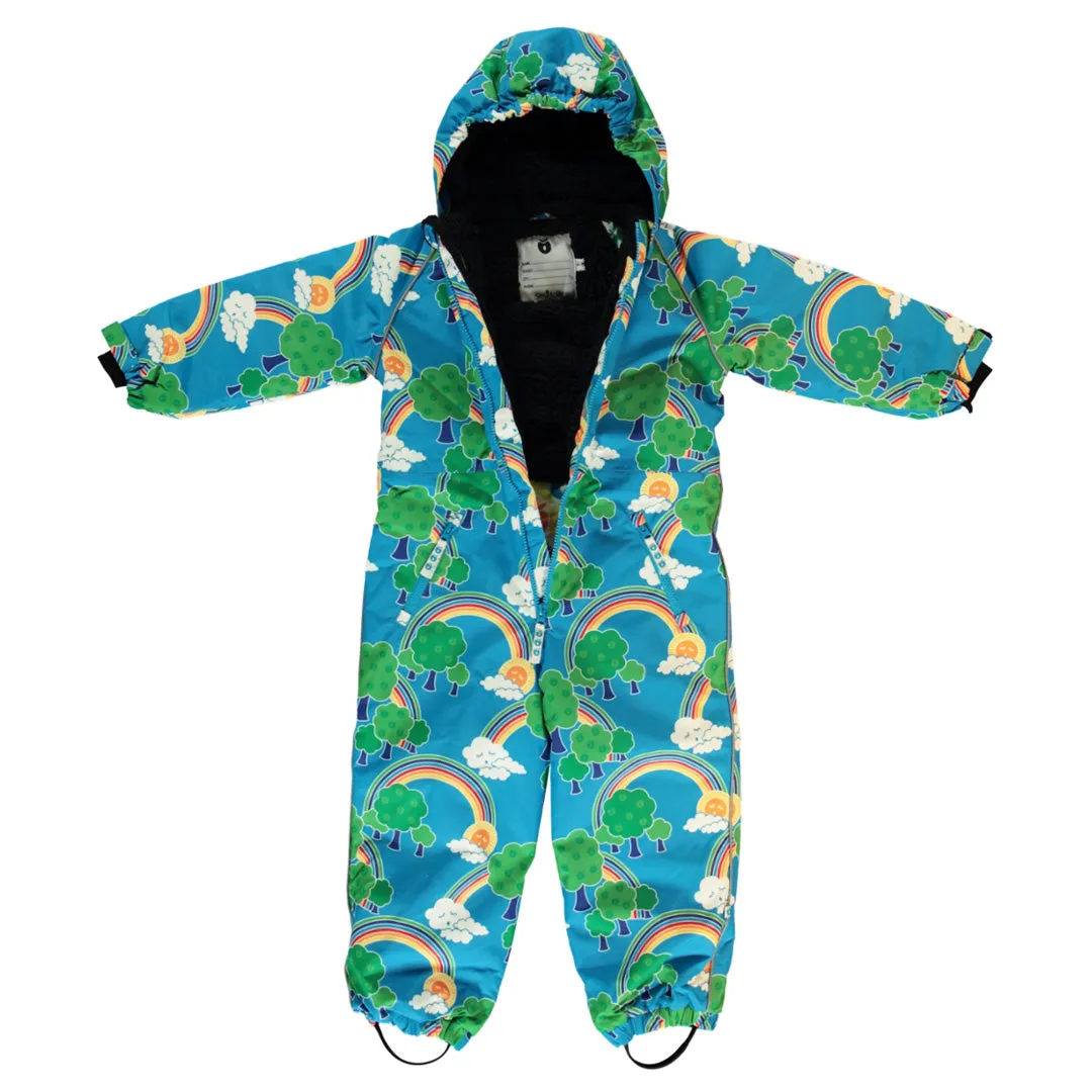 Rainbow Landscape One Piece Snowsuit in Blue - 2 Left Size 6-12 months & 1-2 years