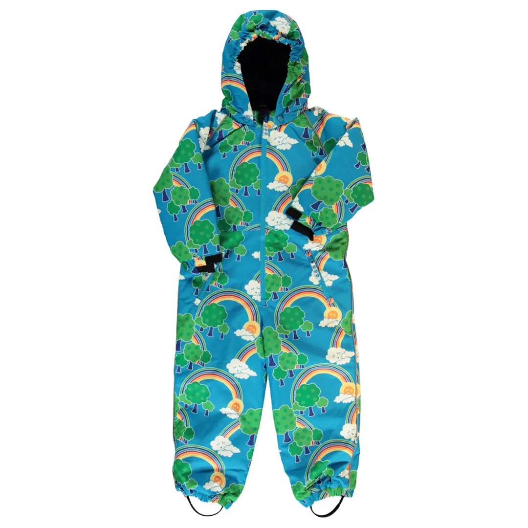 Rainbow Landscape One Piece Snowsuit in Blue - 2 Left Size 6-12 months & 1-2 years