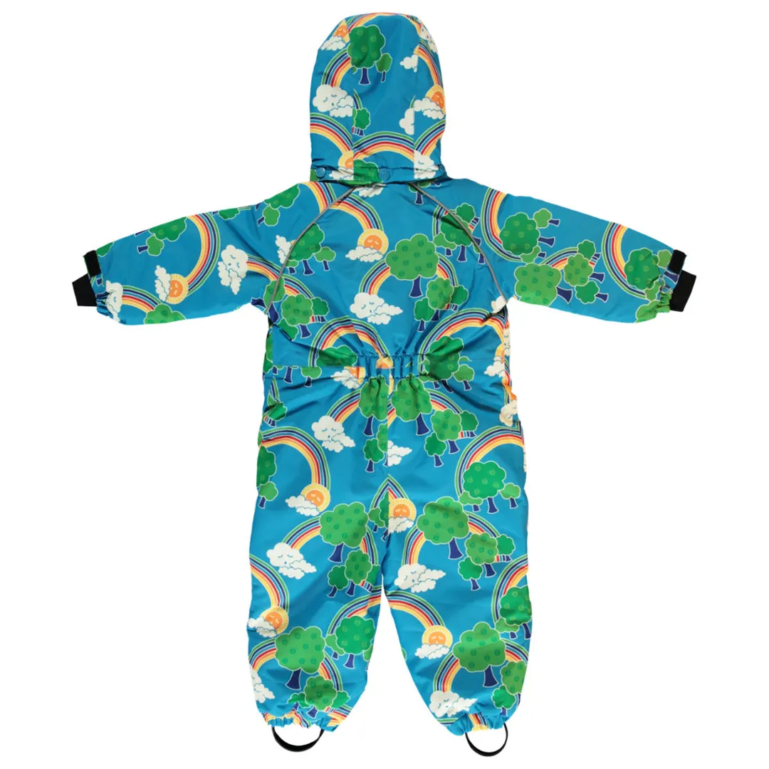 Rainbow Landscape One Piece Snowsuit in Blue - 2 Left Size 6-12 months & 1-2 years
