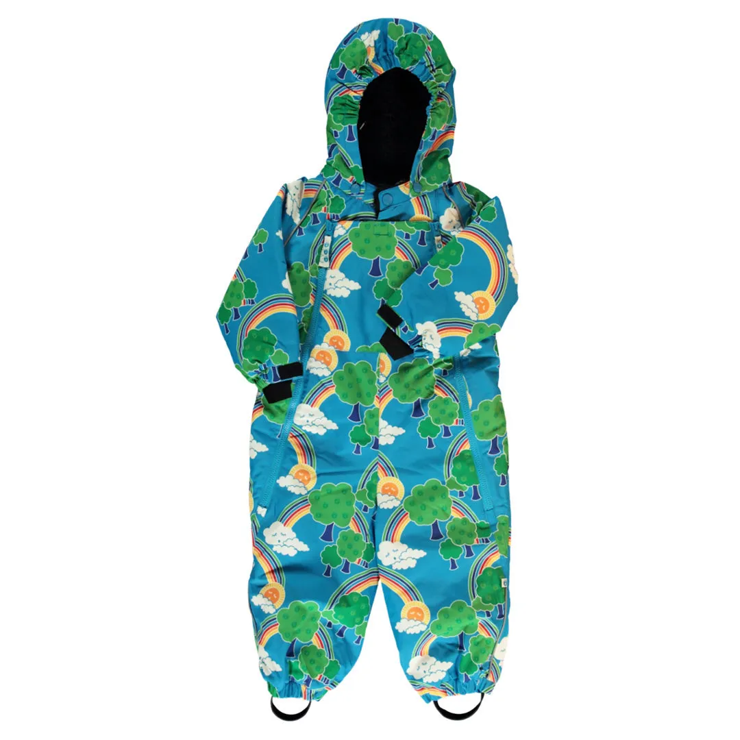 Rainbow Landscape One Piece Snowsuit in Blue - 2 Left Size 6-12 months & 1-2 years