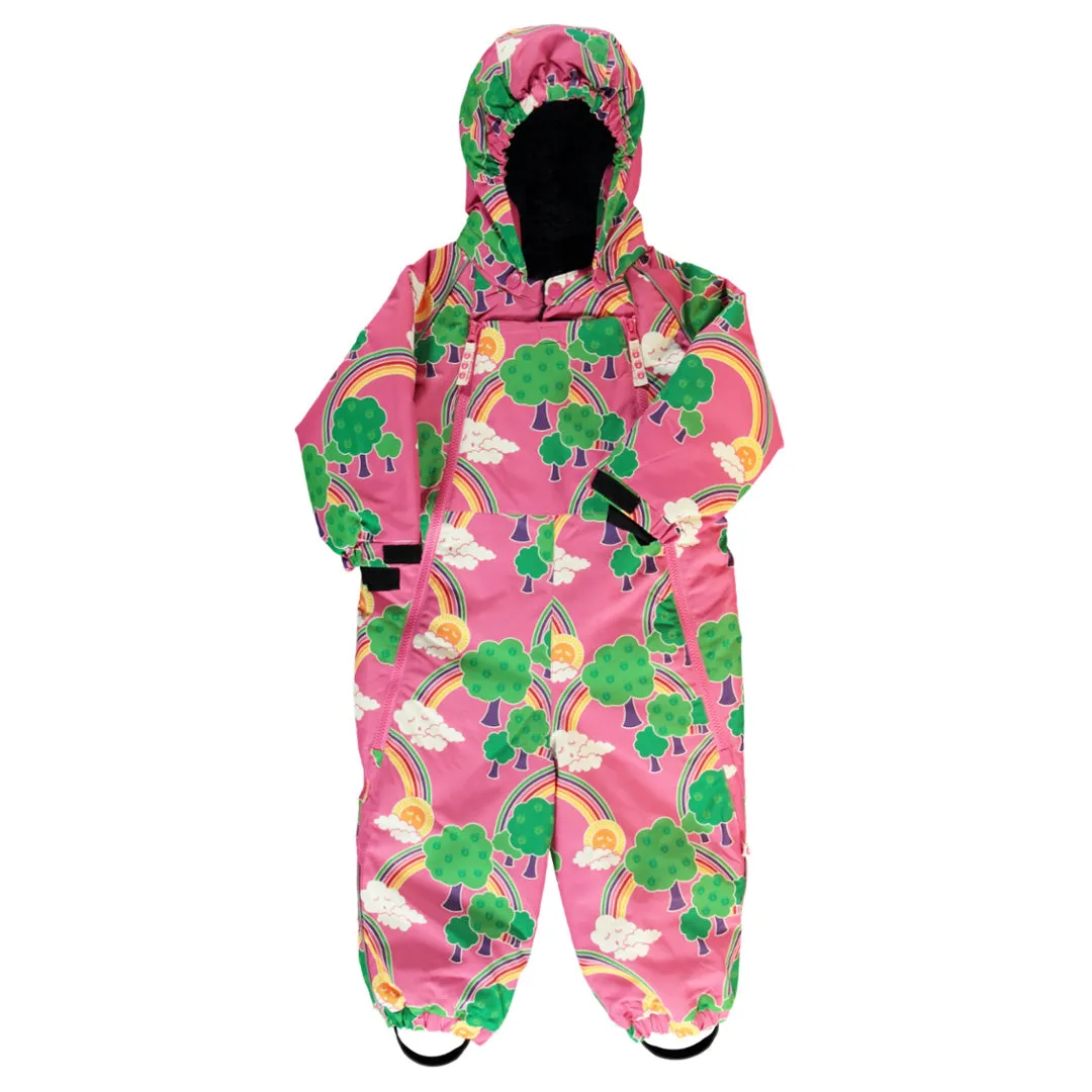 Rainbow Landscape One Piece Snowsuit in Pink - 2 Left Size 6-12 month & 1-2 years