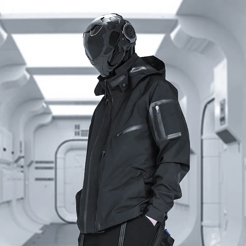 Rainproof Techwear Zippered Multi Pockets Windbreaker Jacket
