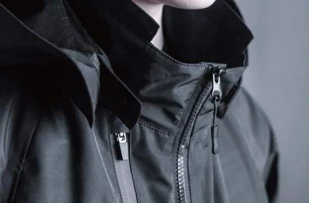 Rainproof Techwear Zippered Multi Pockets Windbreaker Jacket