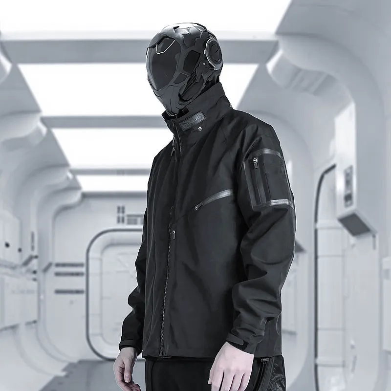 Rainproof Techwear Zippered Multi Pockets Windbreaker Jacket