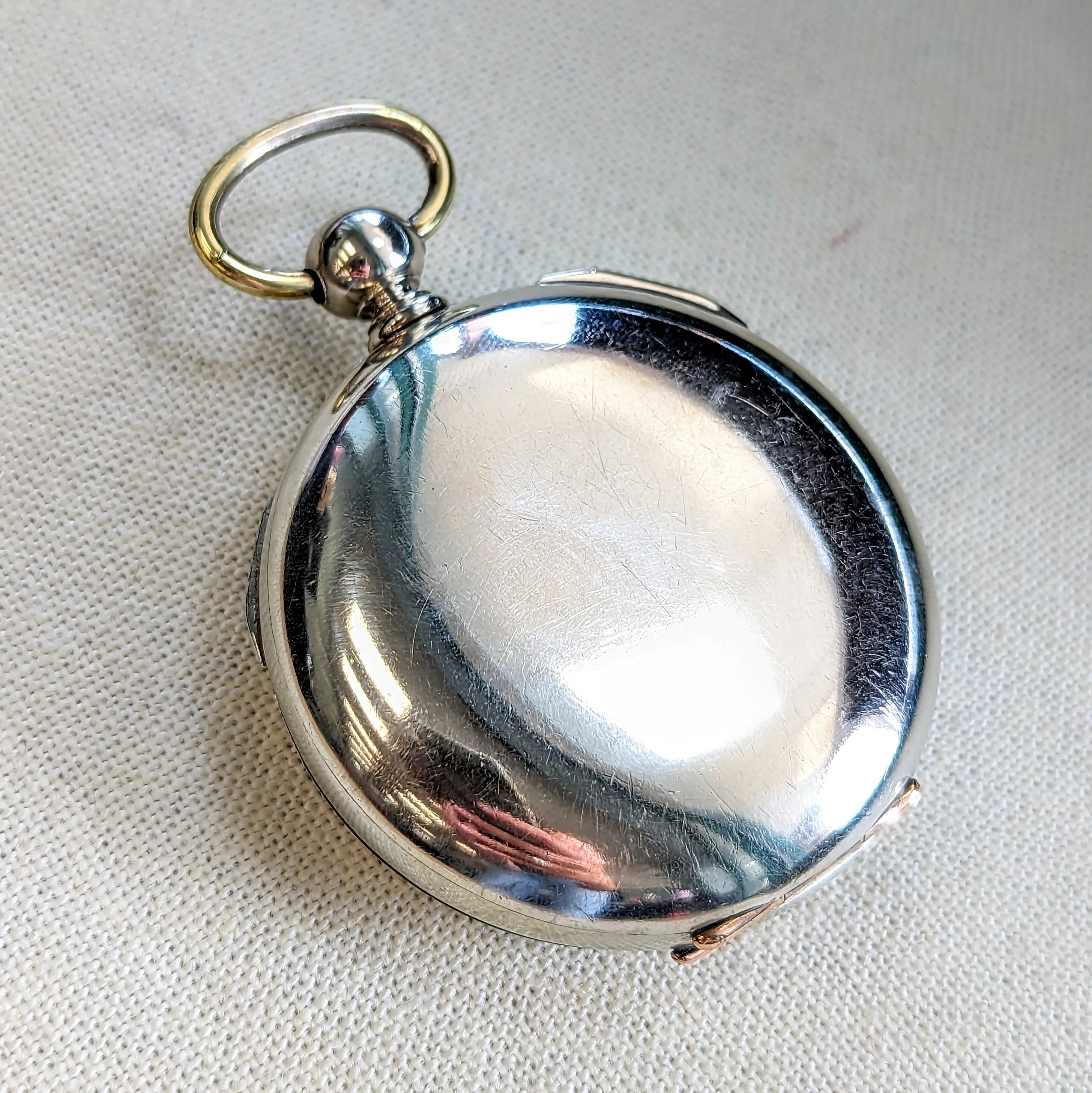 RARE! 1900s Madison Watch Co. Pocket Watch 18s Openface Key Wind Silveroid