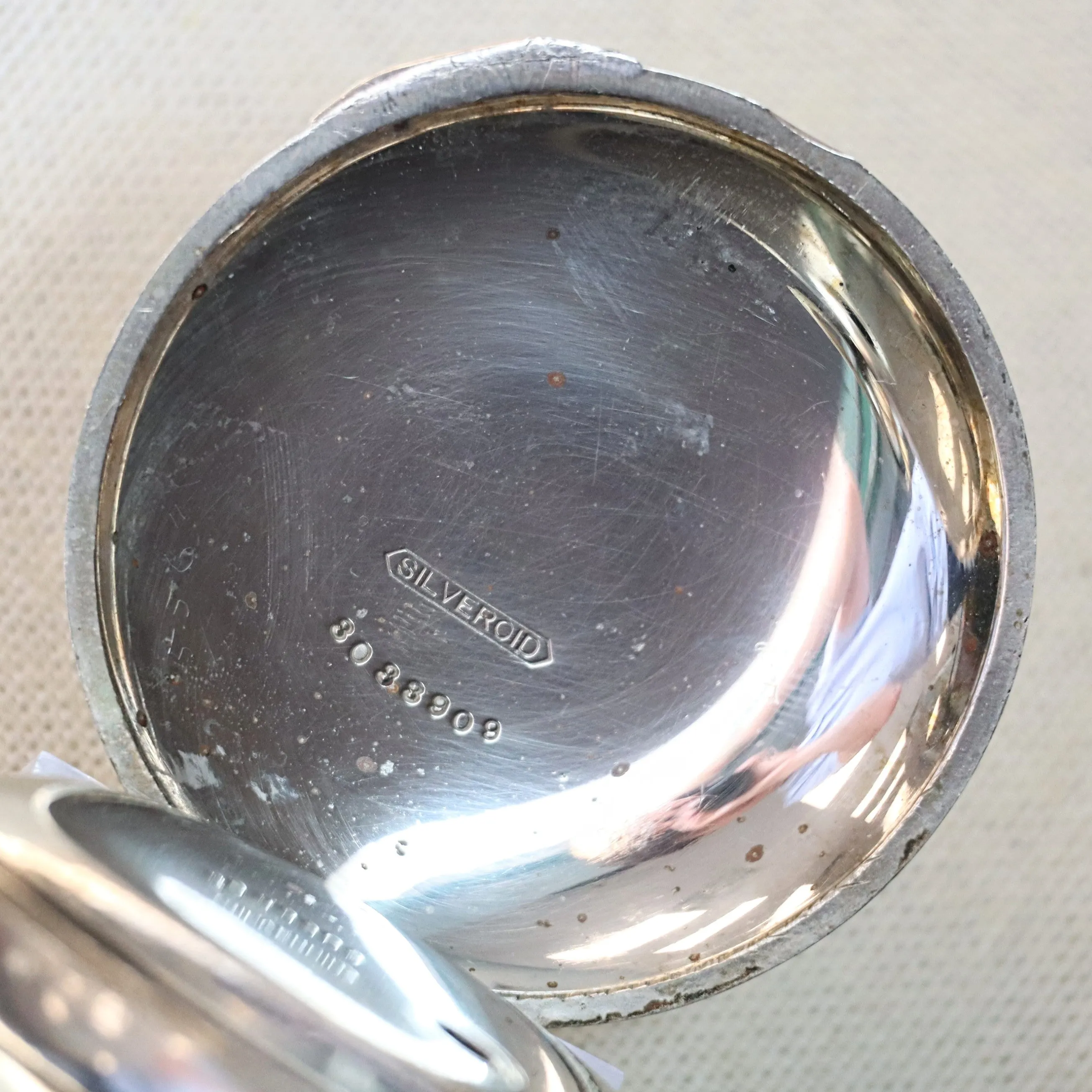 RARE! 1900s Madison Watch Co. Pocket Watch 18s Openface Key Wind Silveroid
