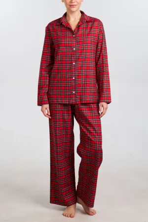 Red Plaid Cotton/Bamboo Pajama Set