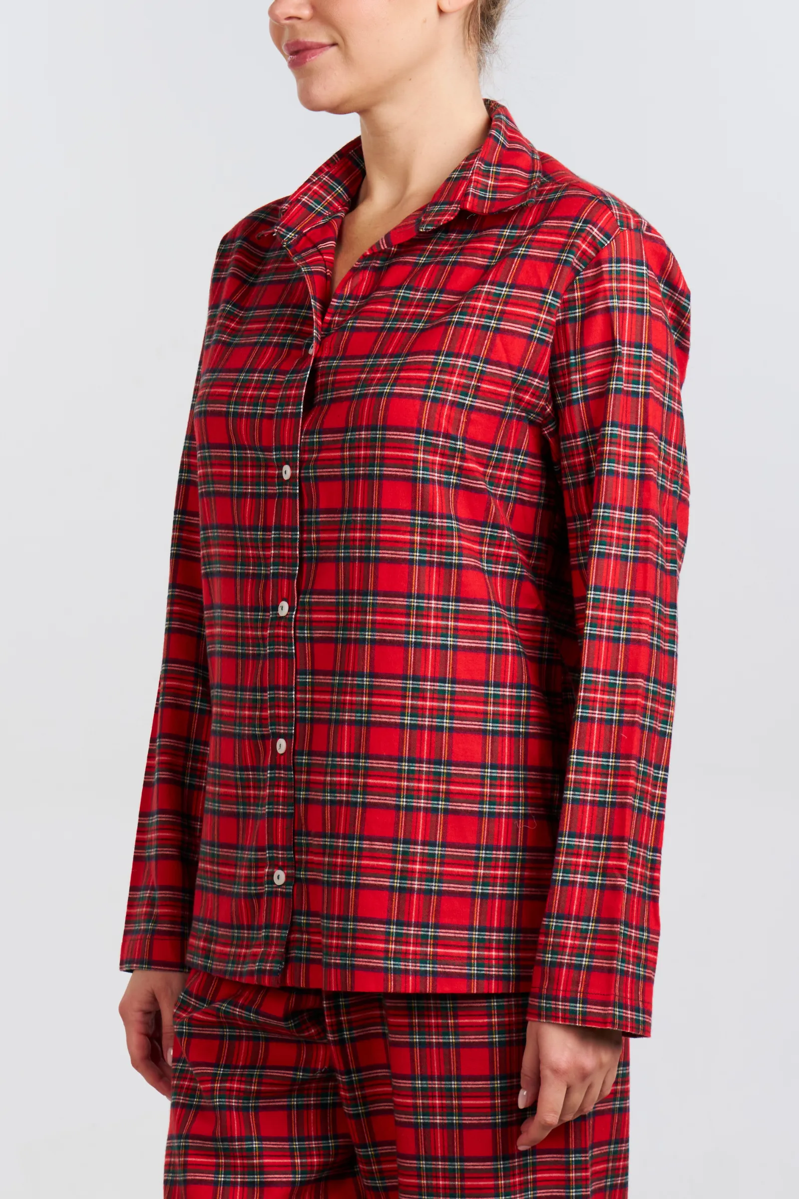 Red Plaid Cotton/Bamboo Pajama Set