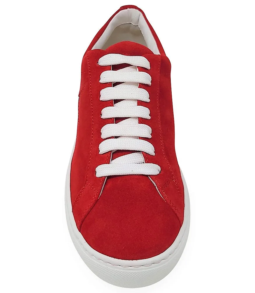 Red Suede Sirius Star Womens Sneaker