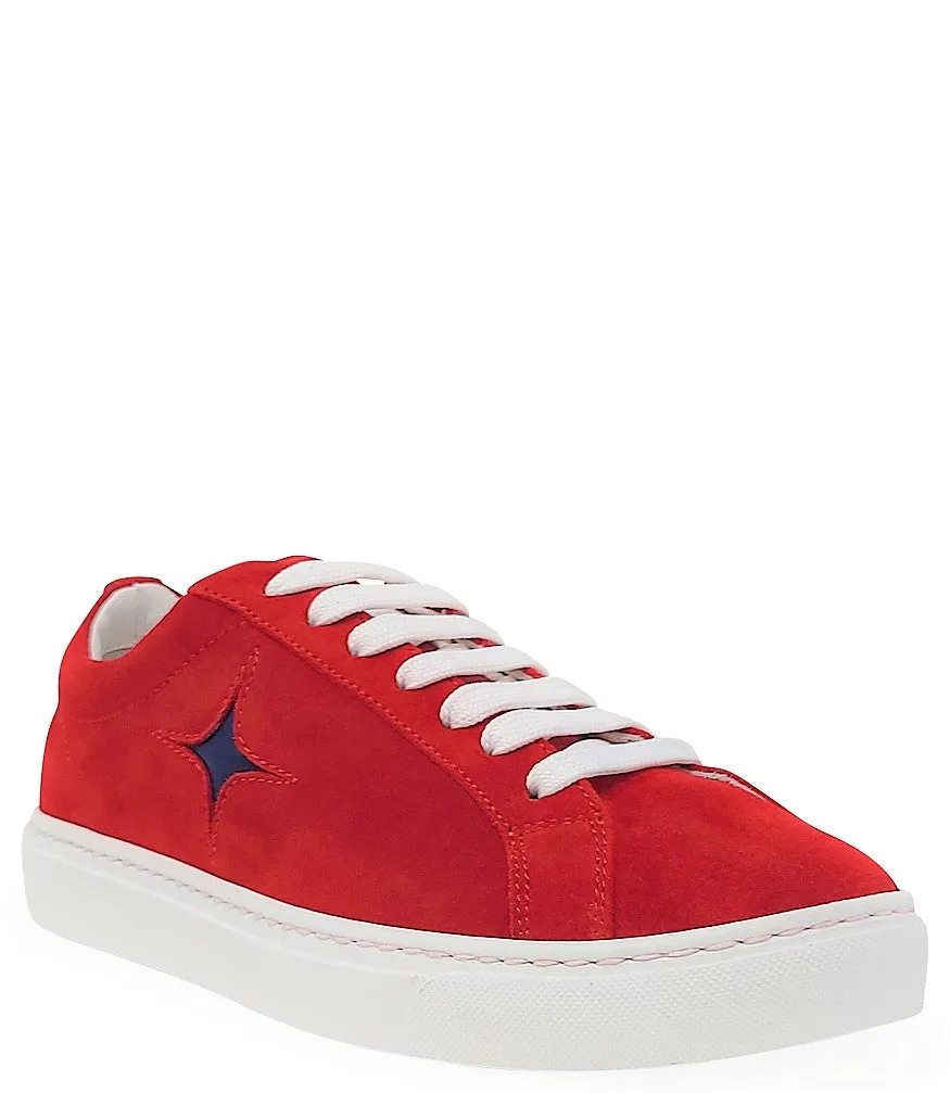 Red Suede Sirius Star Womens Sneaker