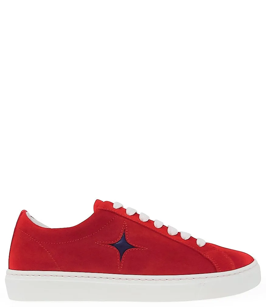 Red Suede Sirius Star Womens Sneaker