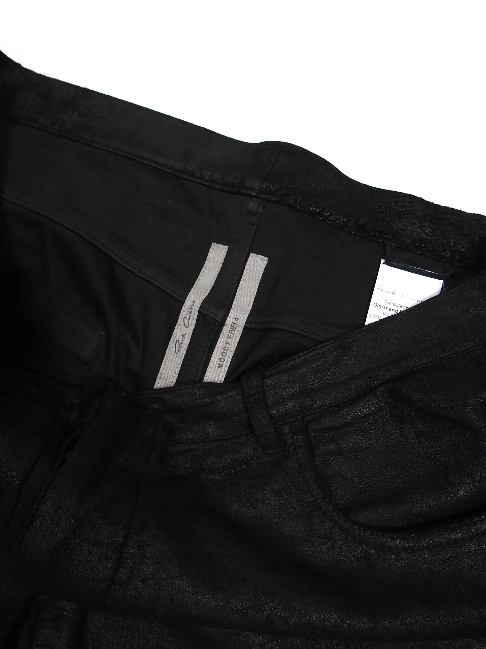 Rick Owens Moody FW'14 Leather Pants Size