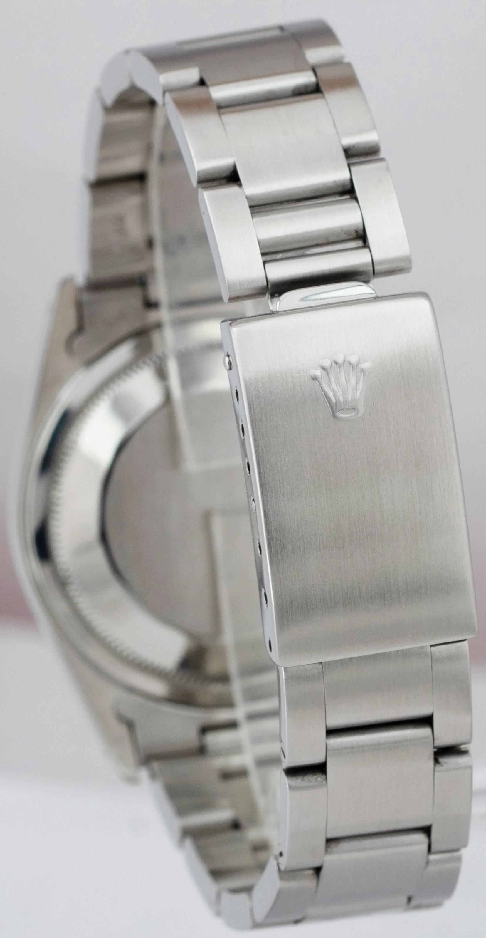 Rolex DateJust 36mm Silver PATINA Stainless Steel Engine Turned Watch 16220