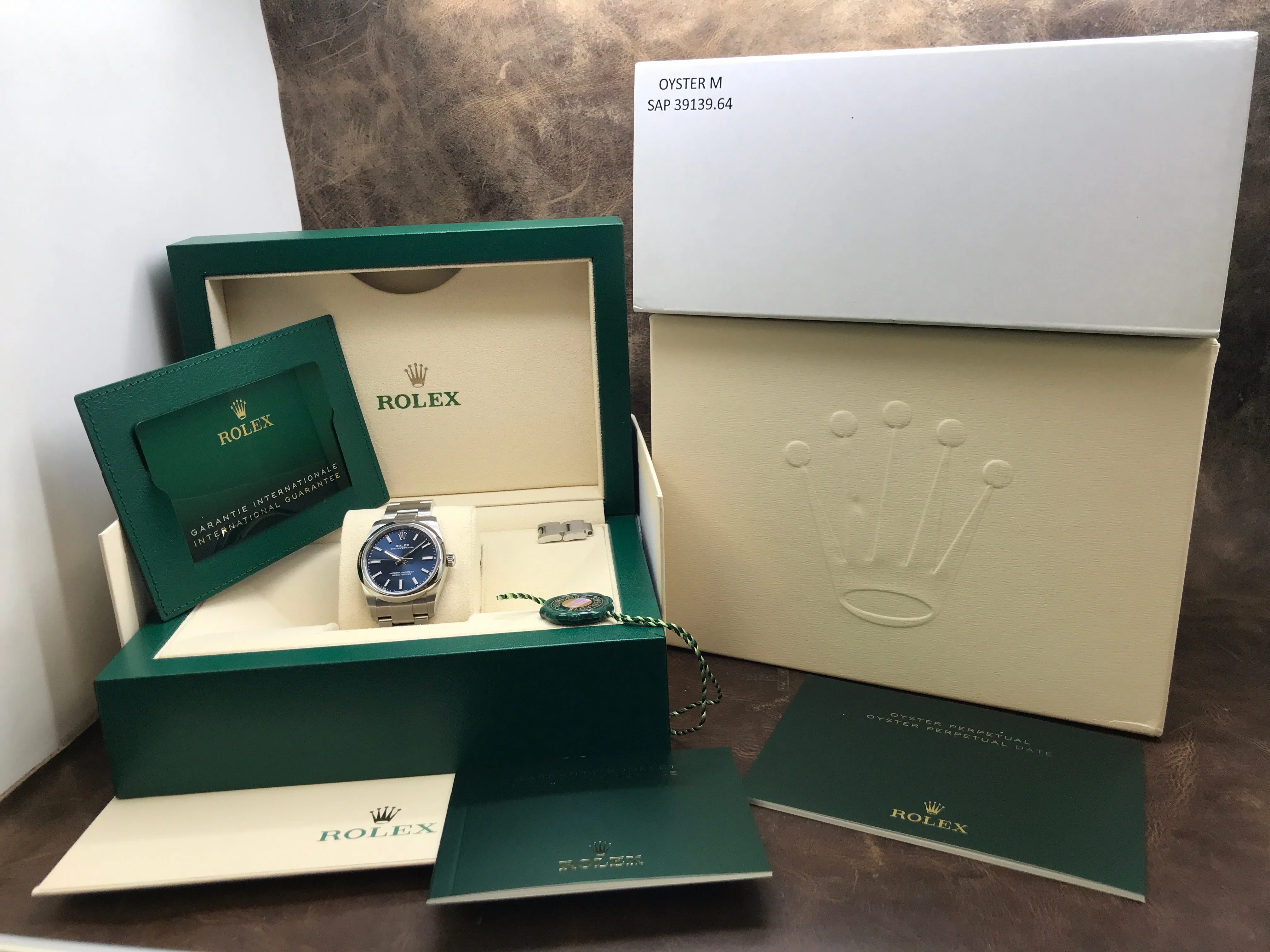 Rolex Oyster Perpetual 34mm 124200 Blue Dial Automatic Watch