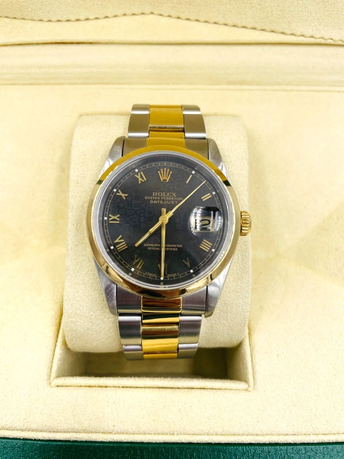 Rolex Oyster Perpetual Datejust Steel And Gold Wristwatch