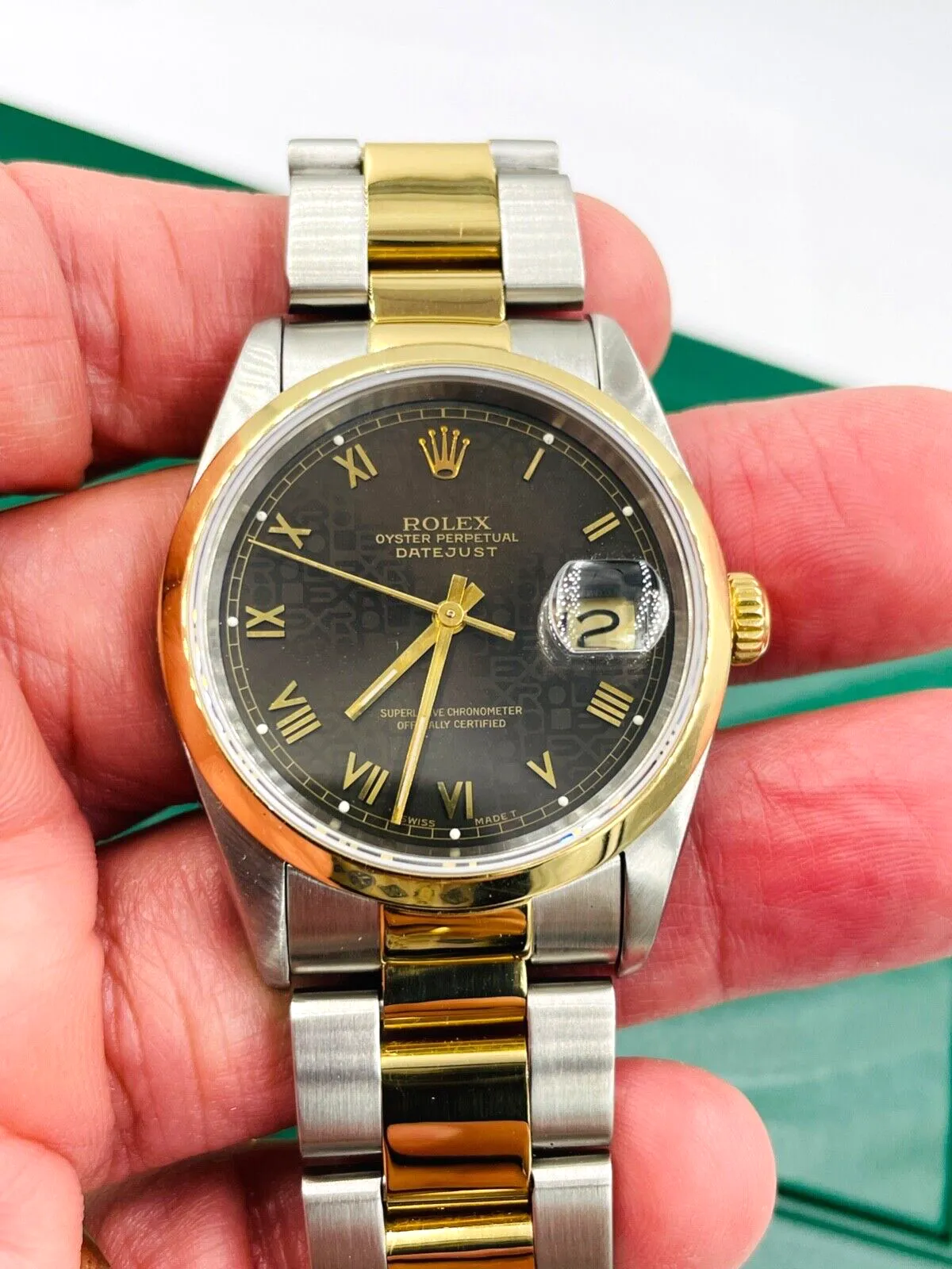 Rolex Oyster Perpetual Datejust Steel And Gold Wristwatch