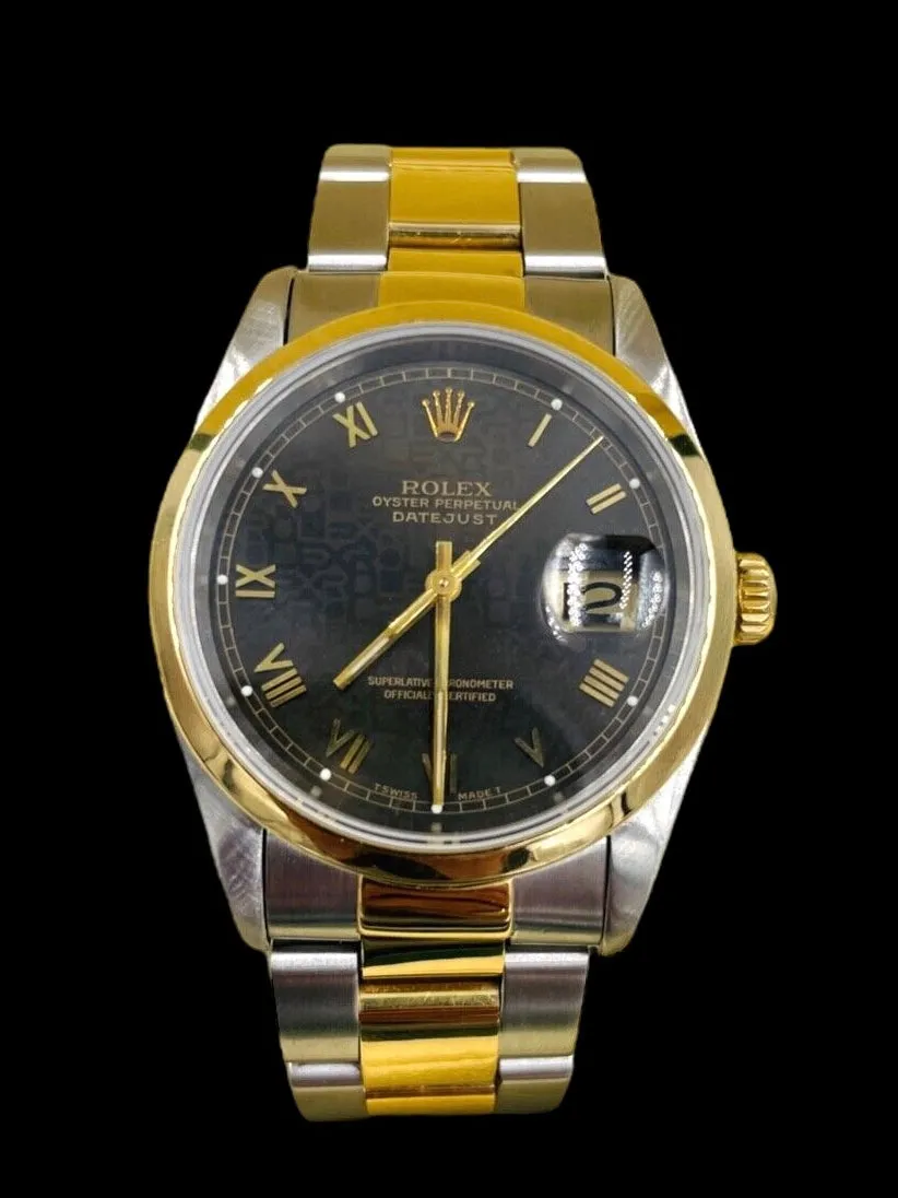 Rolex Oyster Perpetual Datejust Steel And Gold Wristwatch