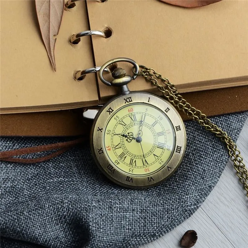 Roman Numerals Pocket Watch