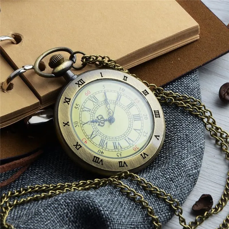 Roman Numerals Pocket Watch