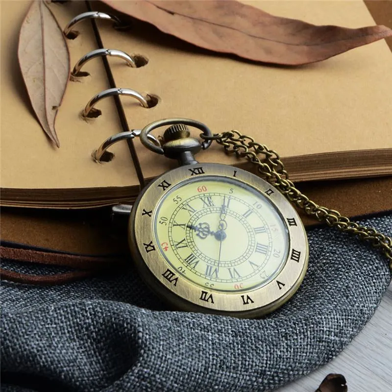 Roman Numerals Pocket Watch
