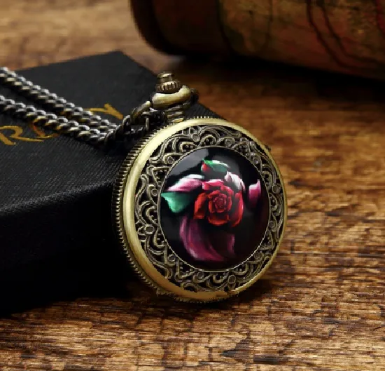 Rose Pocket Watch
