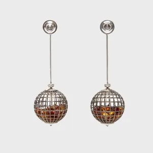 ROULE | PENDULUM SHAKER GLOBE EARRINGS